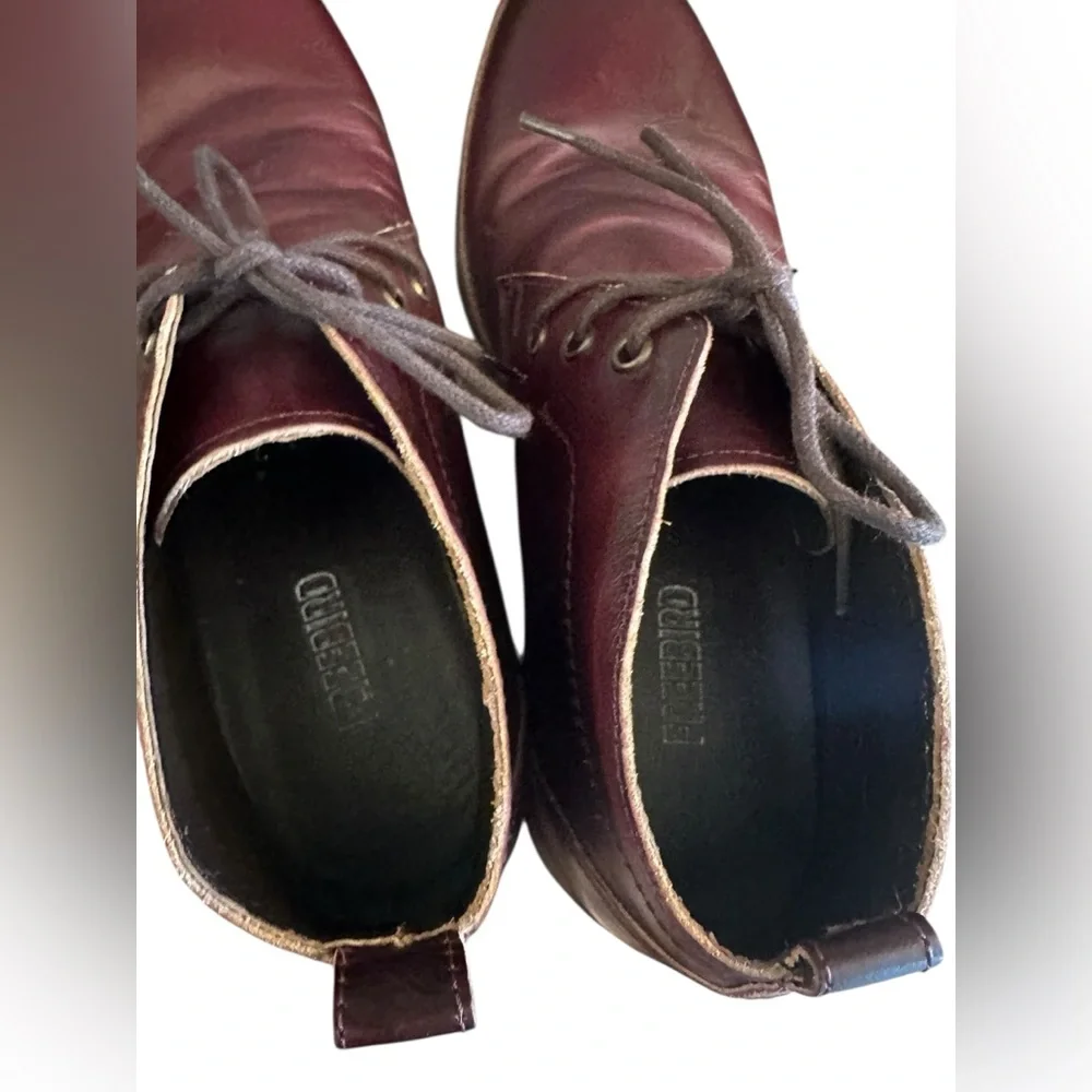 Freebird by Steven Mens‎ Mccoy Chukka Boots Leather Sz 11 Burgundy Red